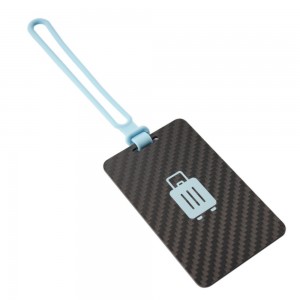 New upgrading colored full carbon fiber luggage tag for baggage travel bag labels suitcase tags