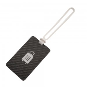 New upgrading colored full carbon fiber luggage tag for baggage travel bag labels suitcase tags