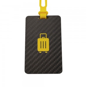 New upgrading colored full carbon fiber luggage tag for baggage travel bag labels suitcase tags