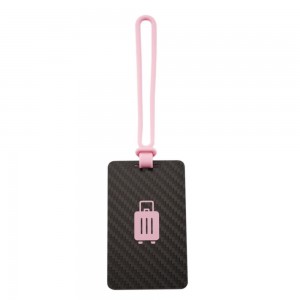 New upgrading colored full carbon fiber luggage tag for baggage travel bag labels suitcase tags